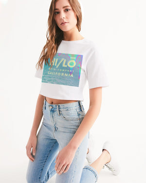 Hi/ Lo Waves Cropped Tee