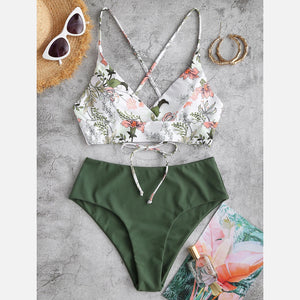 Floral Me Two-Tone Bikini